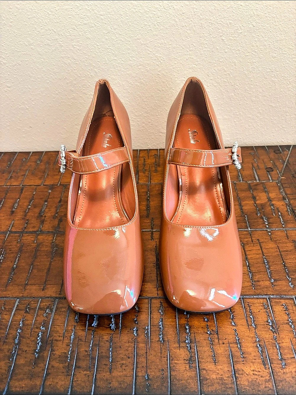 Shein Square Toe Mary Jane Block Heels Size 11 - Picture 2 of 7